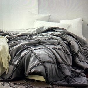 ByourBed Gathered Ruffles Oversized Full XL Comforter